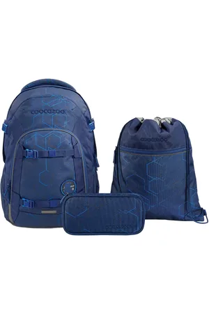 Coocazoo Schoolrugzakset JOKER Blue Motion, etui + sporttas