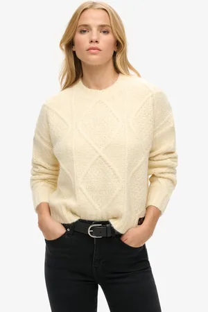 Superdry Grofgebreide kabeltrui - Dames - Sweaters