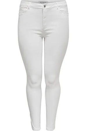 ONLY CARAUGUSTA HW SKINNY JEANS WHITE NOOS Dames Jeans
