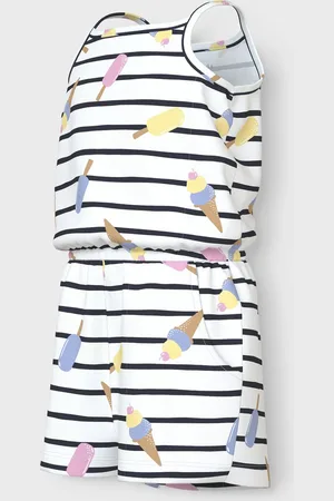 NAME IT Mini meisjes jumpsuit VIGGA Bright White Ice
