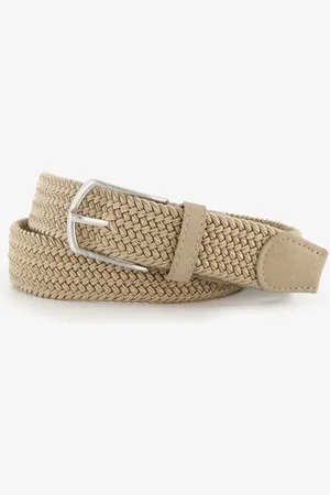 Scapino Gevlochten heren riem beige