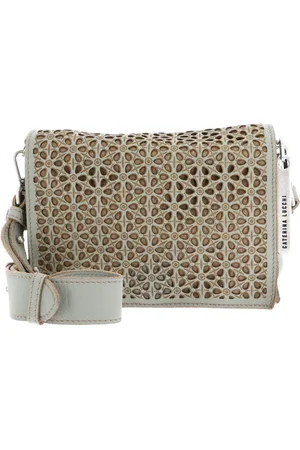 Caterina Lucchi Leren Schoudertas Modena Elsa Shoulder Bag Mintgroen