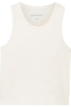 TOM TAILOR Cropped rib top Meisjes T-shirt