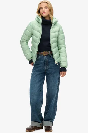 Superdry Gewatteerde Fuji jas met capuchon - Dames - Gewatteerde jassen