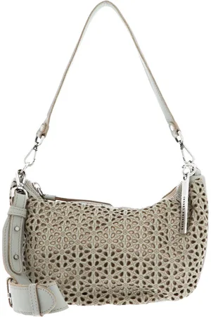 Caterina Lucchi Leren Schoudertas Modena Gloria Shoulder Bag Mintgroen