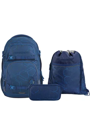 Coocazoo Schoolrugzakset PORTER Blue Motion, etui + sporttas