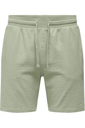 Only & Sons ONSKIAN LIFE REG SEERSUCKER SHORTS NOOS Heren Broek