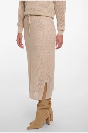 Rino & Pelle Rino&Pelle dames rok - Lantana midi rok - beige