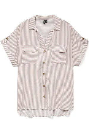 VERO MODA VMBUMPY SS SHIRT WVN NOOS - Dames - Blouses