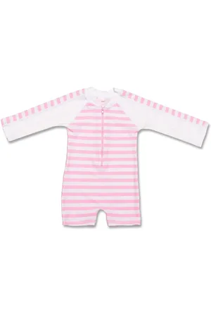 Snapper Rock UV werend Zwempakje Baby lange mouwen Gestreept -