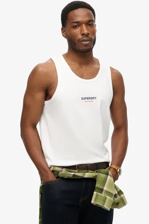 Superdry Sportswear Logo Relaxed Mouwloos T-shirt M Man