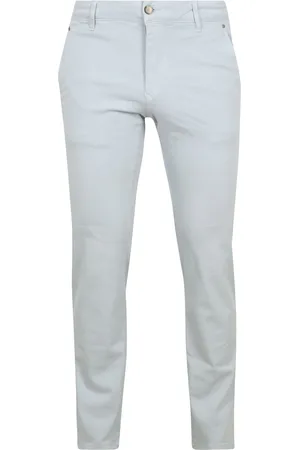 Suitable Chino broek Philo Flex Lichtblauw