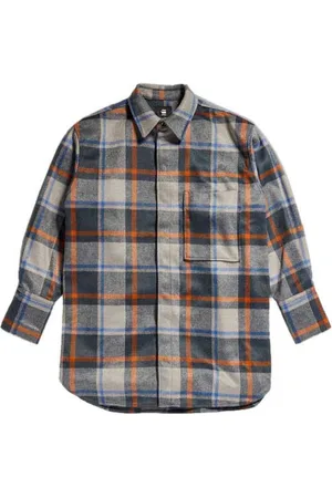 G-Star Oversized Bf Shirt Met Lange Mouwen Grijs M Vrouw