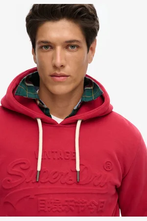 Superdry Hoodie met reliëfopdruk - Heren - Hoodies