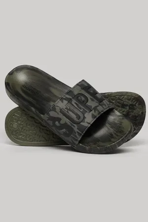 Superdry Camo Vegan Pool Slippers Bruin EU 40-41 Man
