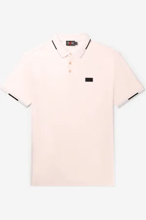 AB Lifestyle Triple Coloured Polo | Barely Pink - Heren