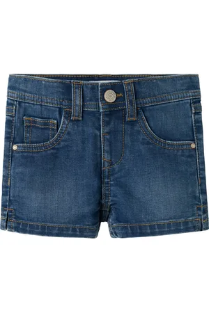 NAME IT Mini meisjes short SALLI Dark Blue Denim Slim Fit