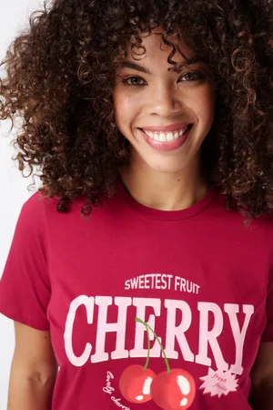 MS Mode T-shirt T-shirt met tekst