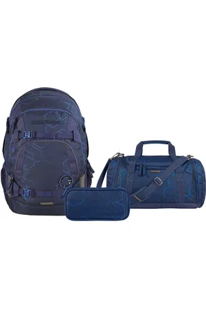 Coocazoo Schoolrugzakset MATE Blue Motion, etui + sporttas
