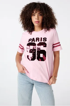 MS Mode T-shirt T-shirt met pailletten