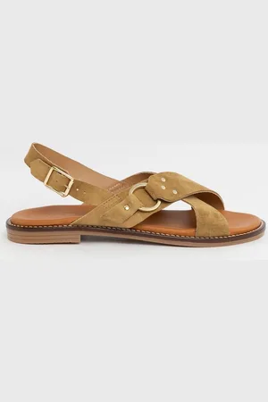 Sissy-Boy Groene suède sandalen - 36