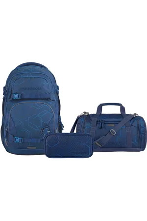 Coocazoo Schoolrugzakset PORTER Blue Motion, etui + sporttas
