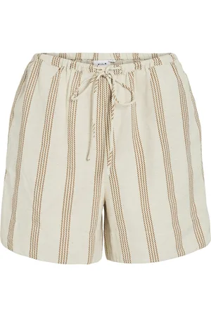 VILA Broek Viprisilla Print R/w Shorts 14105083 Super Light Natural Dames