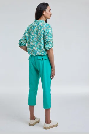 DIDI Dames Travel capri Journal in Peacock green maat 40