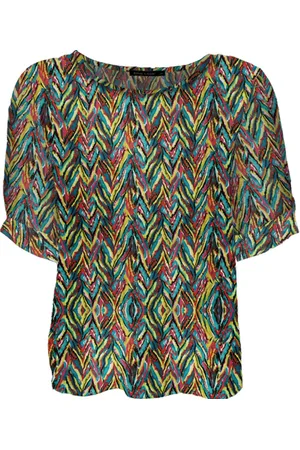Merkloos Pink Lady dames blouse - E140 - print - KM - maat XL