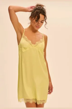 Simone Pérèle Satin Secrets Nachtjurk Summer Yellow 2