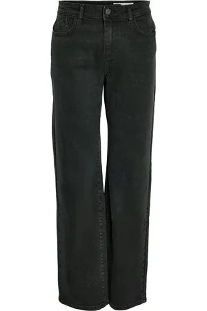 Noisy May Jeans Nmyolanda Nw Wide Jeans Black 27029317 Black Denim Dames