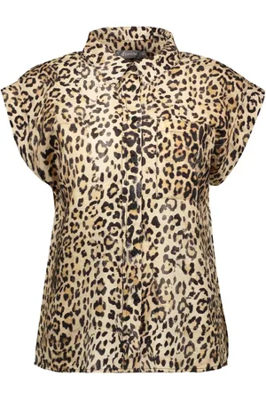 Geisha Blouse Blouse Met Luipaard Patroon 53285 20 Sand/black Dames