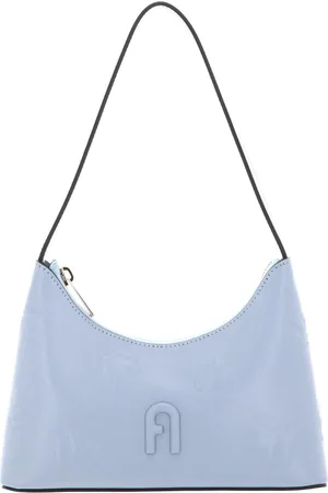 Furla Leren Schoudertas Avondtas Diamante Mini Shoulder Bag Lichtblauw