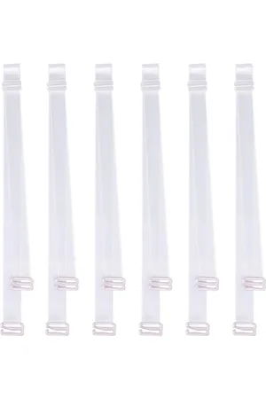 Merkloos 3 paar - Doorzichtige bh-bandjes - Onzichtbare, antislip, verstelbare strapless bh-bandjes