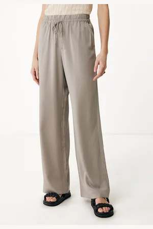 Mexx Barrel Leg Broek Olijf Groen