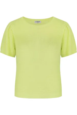 Fluresk T-shirt Niala Knitting Top 25zlf01 749 Seafoam Mint Dames