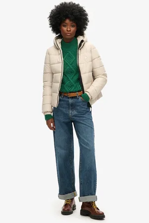 Superdry Spirit Sports pufferjas met capuchon - Dames - Gewatteerde jassen