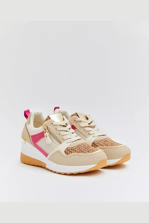 Buonarotti Dames Sneaker - Beige - Imitatieleer