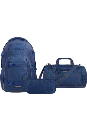 Coocazoo Schoolrugzakset JOKER Blue Motion, etui + sporttas