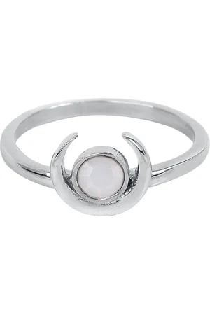 etNox Maan Ring 56 - Roestvrij staal - Gothic, Mode & lifestyle