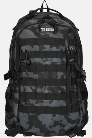 Enrico Benetti Arizona rugzak M zwart camouflage