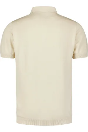 No Excess Jacquard poloshirt met korte mouwen