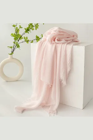 Merkloos Dames zomersjaals, lente- en zomersjaals, effen kleuren, zonbescherming, omslagdoeken, damessjaals, hoofddoeken, grote lange lichtgewicht strandsjaal van gaas 74”×39”