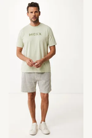 Mexx Short Striped Herb Green Heren