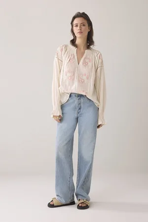 Summum Woman 2s3244-12211 Longsleeve top Rose Embroidery