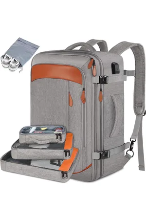 Merkloos Handbagage rugzakken voor in het vliegtuig Reisrugzakken Laptoprugzakken voor dames Rugzakken voor heren Reistassen voor dames Kleine bagage 4-delige set - Reistas 4-delige set