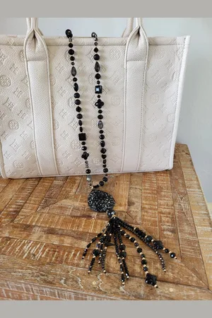 Yehwang Ketting - lange ketting - sieraad - - goud - trendy - stijlvol - glaskralen