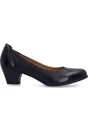 No Stress Dames - Zwarte leren pumps