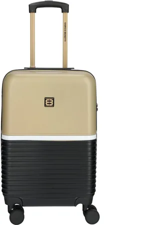 Enrico Benetti Princetown Handbagage Koffer 55 cm - 40 liter - TSA Slot - Zwart Camel
