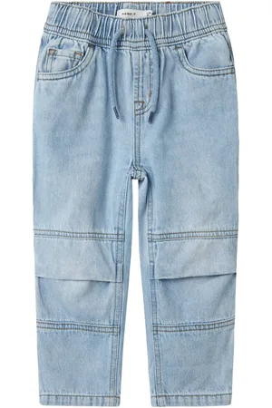 NAME IT Broek jongens - light blue - NMMryan jog - maat 92